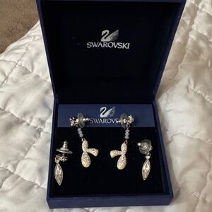 Two pairs of Swarovski earrings